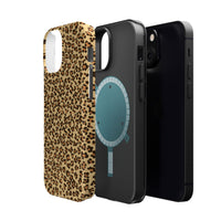 Leopard Print Magnetic Tough Case for iPhone – Bold Style, Rugged Protection  Make a fierce statement while keeping your iPhone safe with this stylish and durable magnetic tough case featuring a trendy leopard print design.