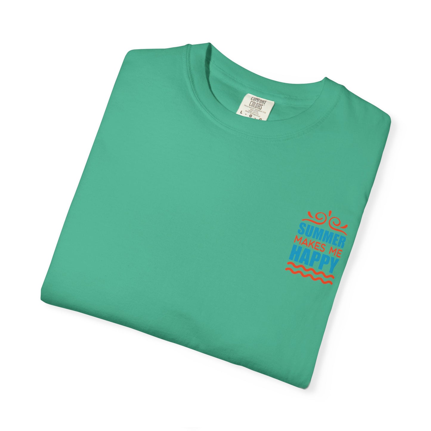 Summer Makes Me Happy T-Shirt, Unisex Summer Tee, Beach Vibes Shirt, Gift for Sun Lovers, Vacation Wear, Relaxed Fit Top