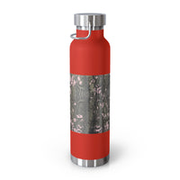 Stylish Copper Vacuum Insulated Bottle, 22oz - Trendy Snakeskin Design