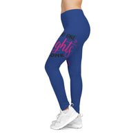 Inspirational Women's Leggings - No One Fights Alone, Motivational Yoga Pants, Gift for Her, Activewear, Support Leggings