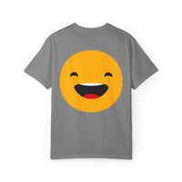 Smiley Face Unisex Garment-Dyed T-Shirt - Fun and Comfortable Casual Wear