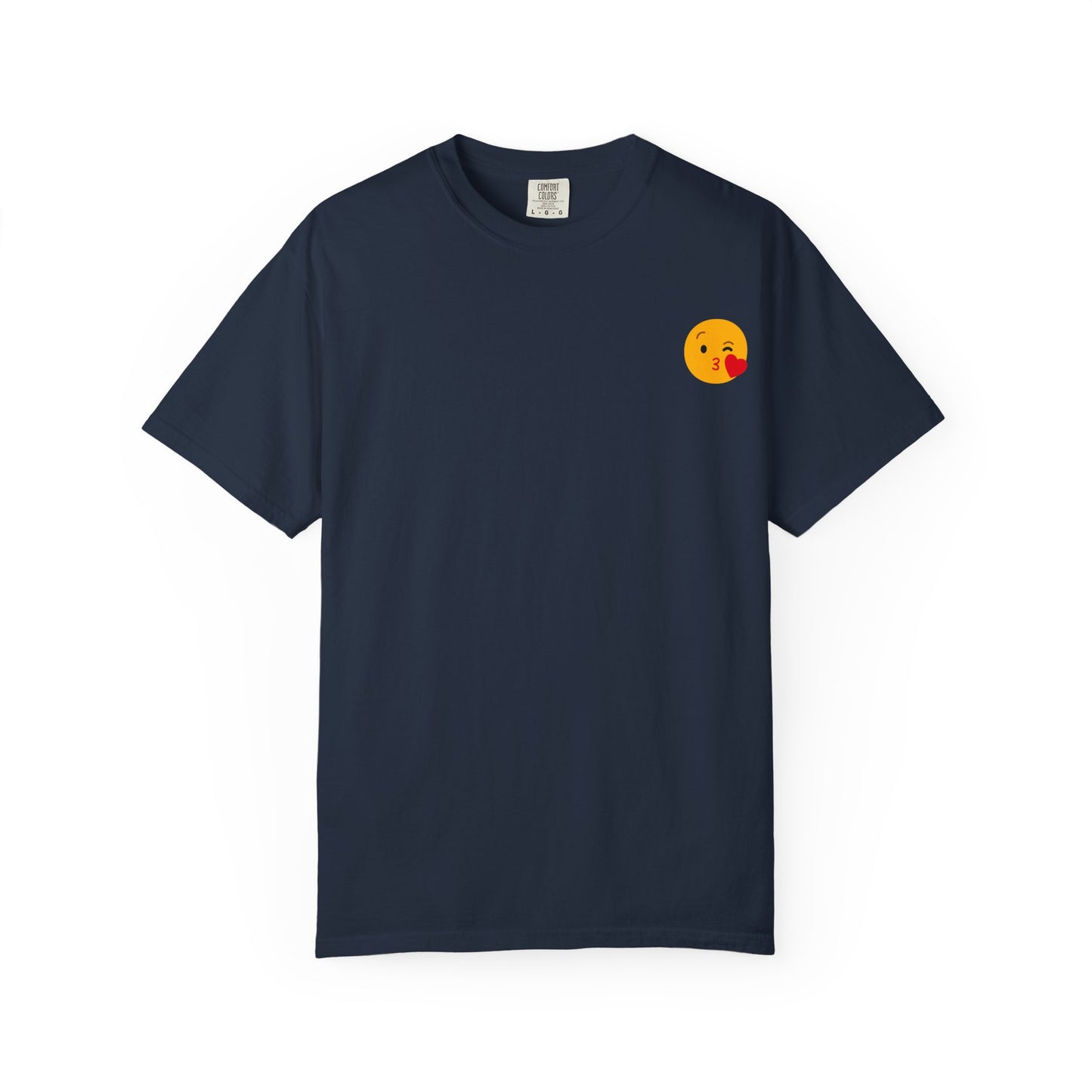 Unisex Emoji Love T-shirt - Playful Kiss & Wink Design