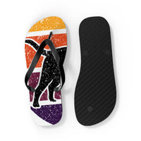 Retro Dog Lover Flip Flops - Fun and Stylish Sandals for Summer Adventures