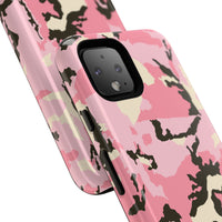 Stylish Tough Phone Case – Pink Camo Design for Bold Protection  Make a statement while keeping your phone safe with this eye-catching pink camouflage case that blends fashion with durability.