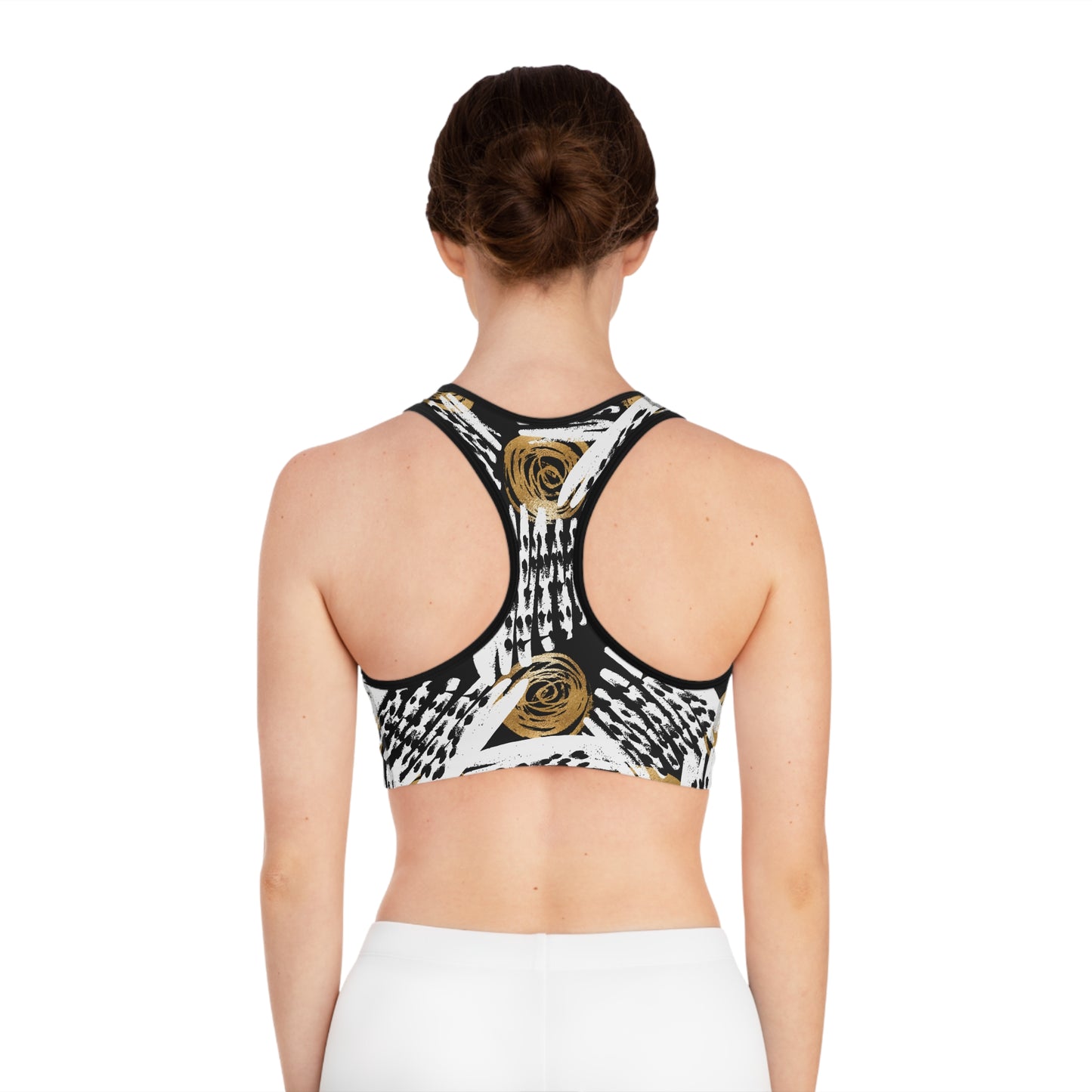 Chic Floral Sports Bra - Stylish Athletic Wear for Active Women