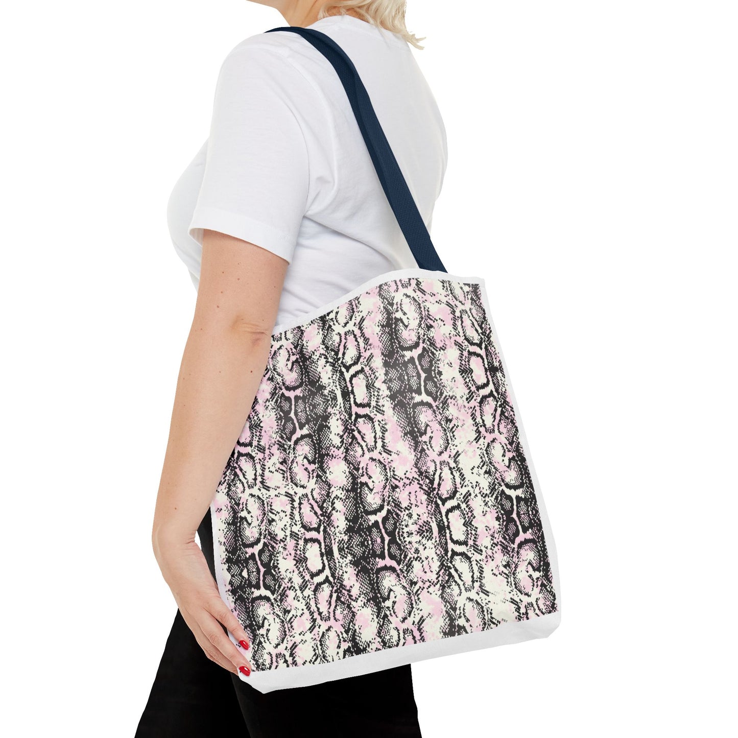 Elegant Python Print Tote Bag - Stylish and Trendy Carryall for Everyday Use