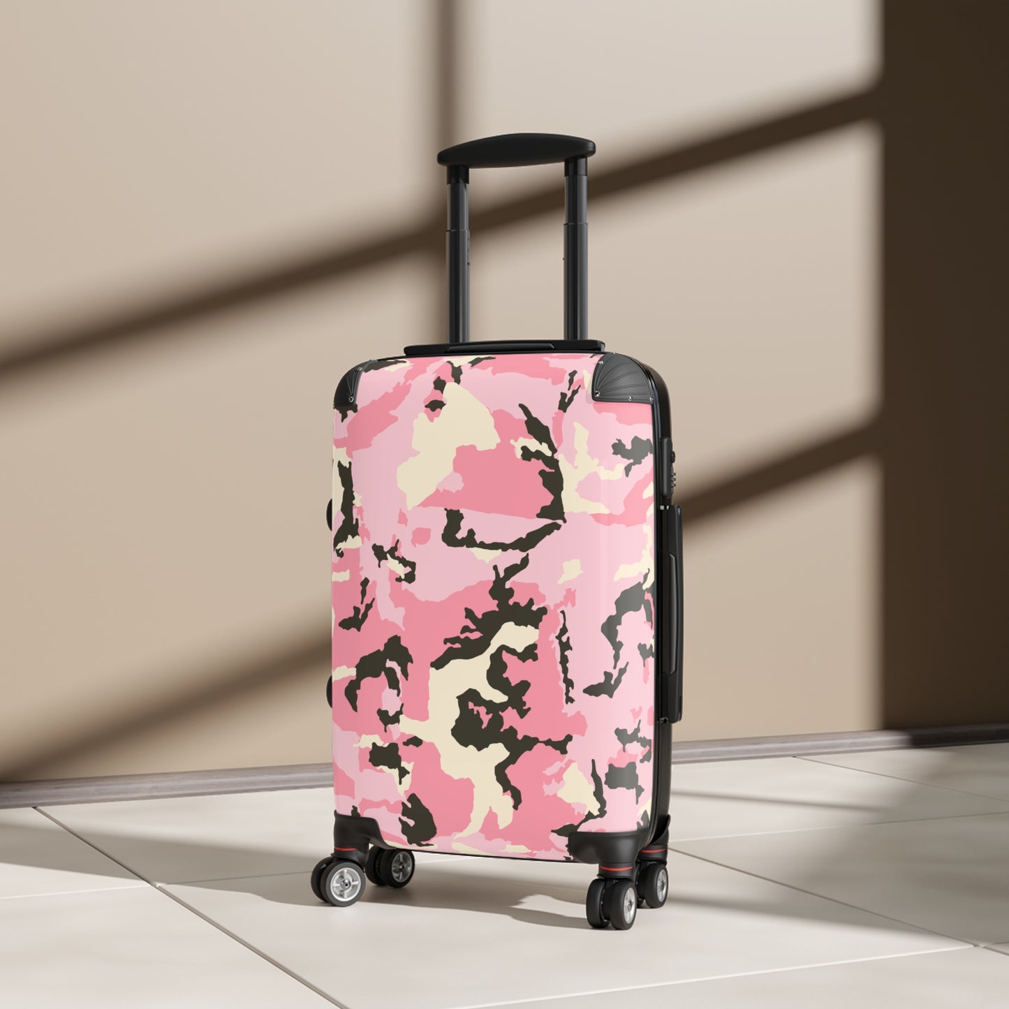 Stylish Camo Pink Suitcase for Fashionable Travel