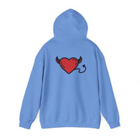 Devilish Heart Hoodie - Unisex Heavy Blend™ Sweatshirt for Fun-Loving Spirits