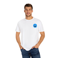 Unisex Garment-Dyed T-Shirt with Sad Emoji Design