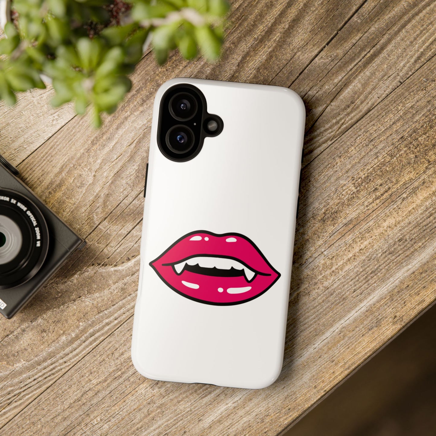 Vampire Mouth Phone Case - Tough Cases for Halloween, Gift for Spooky Lovers, Quirky Phone Accessories, Fun Tech Gear