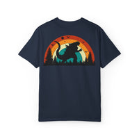 Retro Sunset Dinosaur Unisex T-Shirt
