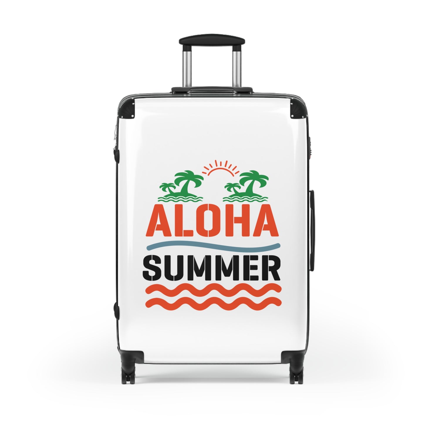 Stylish Travel Suitcase with Aloha Summer Design, Vacation Luggage for Adventure Seekers, Beach Trip Essentials, Summer