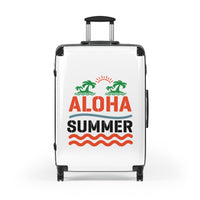 Stylish Travel Suitcase with Aloha Summer Design, Vacation Luggage for Adventure Seekers, Beach Trip Essentials, Summer
