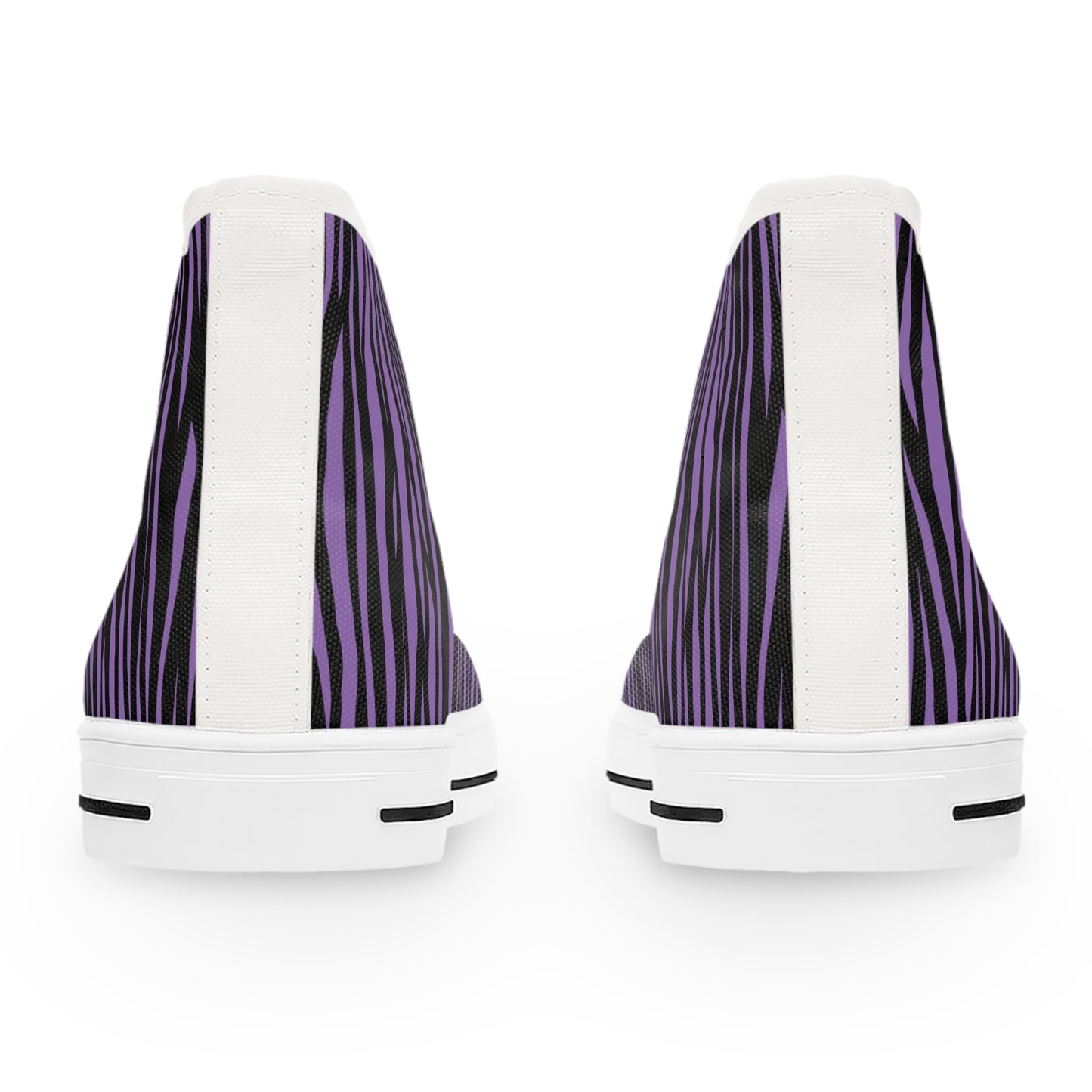 Vibrant Purple Tiger Print High Top Sneakers for Women, Trendy Casual Footwear, Unique Gift, Fashion Statement Sneakers, Summer Essentials