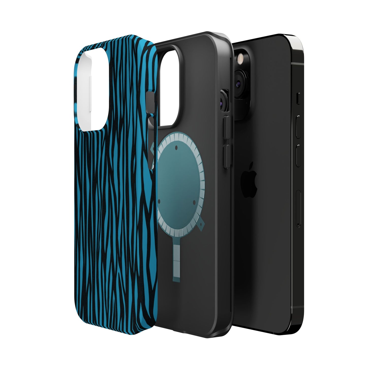 Zebra Print Magnetic Tough Case for iPhone - Durable & Stylish Phone Protection