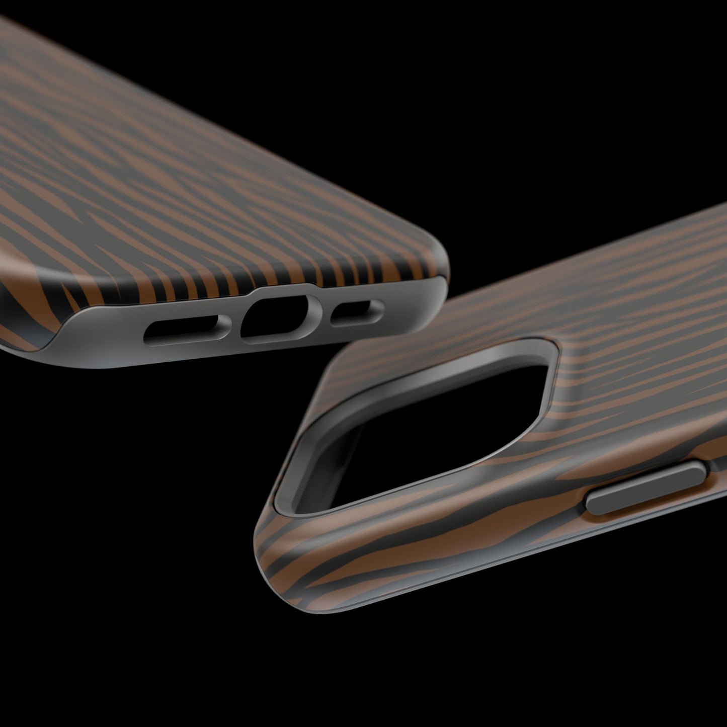 Stylish Magnetic Tough Phone Case - Bold Striped Design