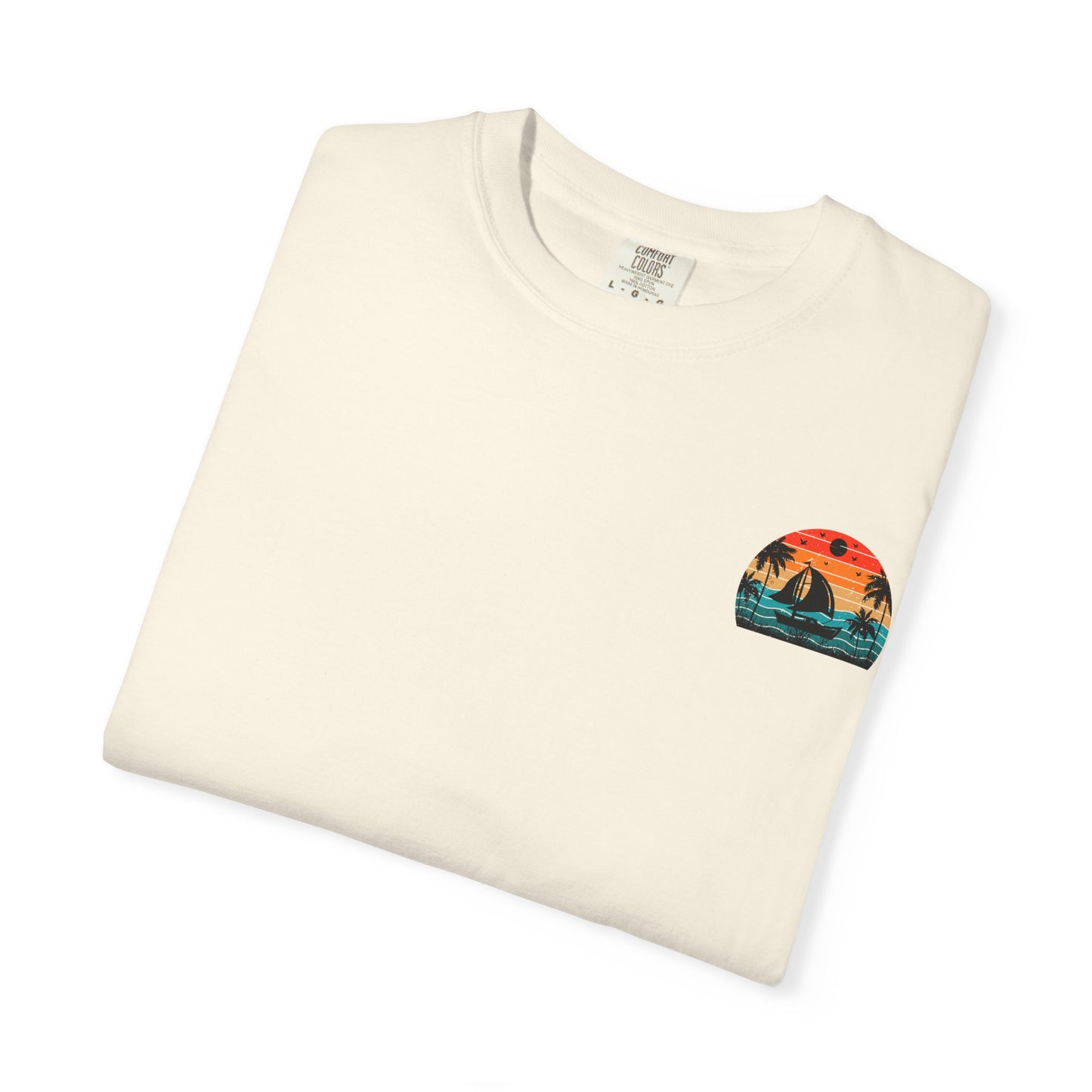 Sunset Sail Unisex Garment-Dyed T-Shirt | Beach Vibes Tee