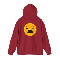 Unisex Heavy Blend™ Sad Emoji Hoodie - Cozy & Expressive Sweatshirt