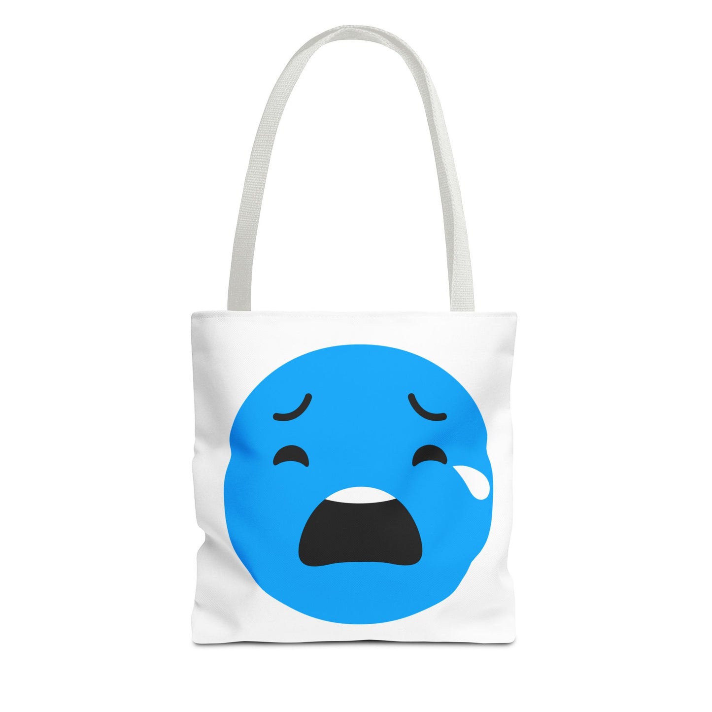 Emotional Expression Tote Bag - Cute Sad Face Design