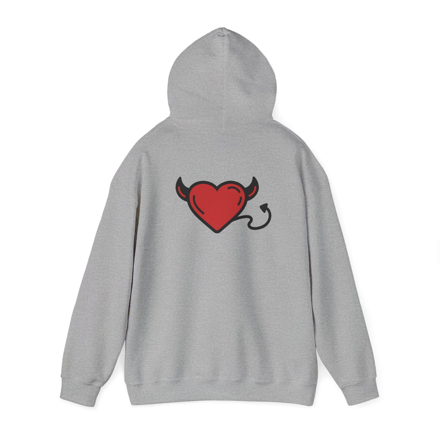 Devilish Heart Hoodie - Unisex Heavy Blend™ Sweatshirt for Fun-Loving Spirits