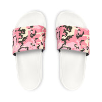Stylish Women's Removable-Strap Sandals - Trendy Pink Camo Design