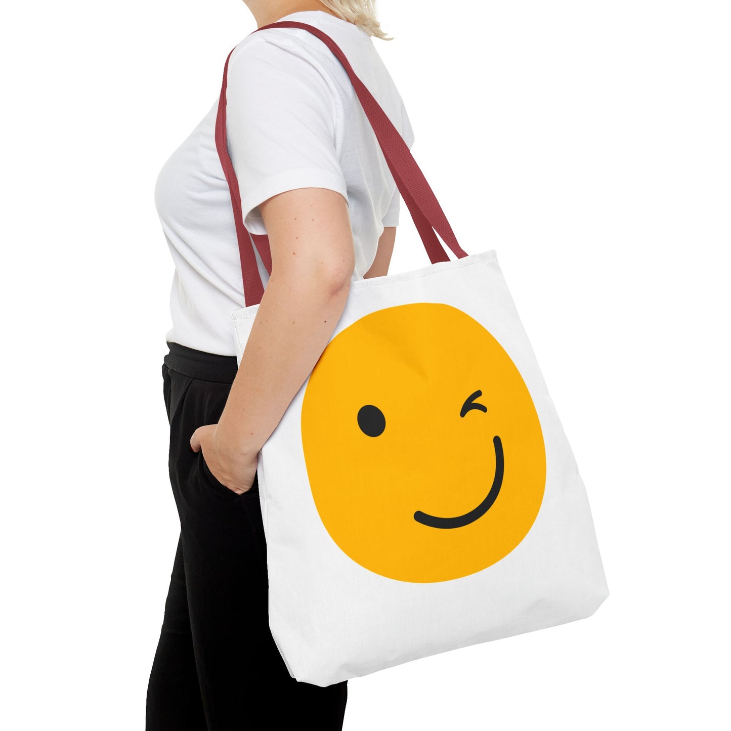 Smiley Face Tote Bag - Fun and Cheerful Everyday Accessory
