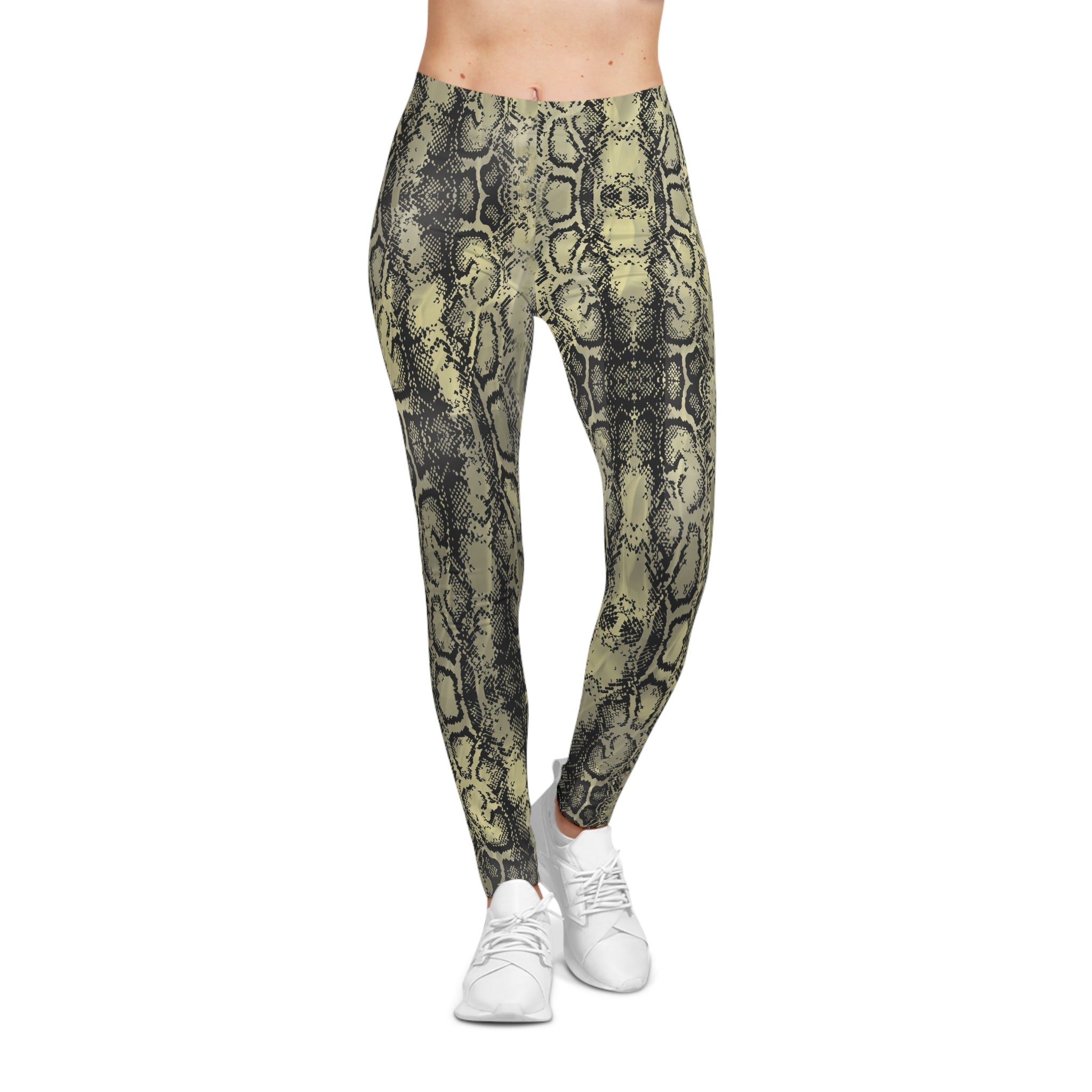 Stylish Python Print Leggings for Women - Comfy & Fashionable Activewear