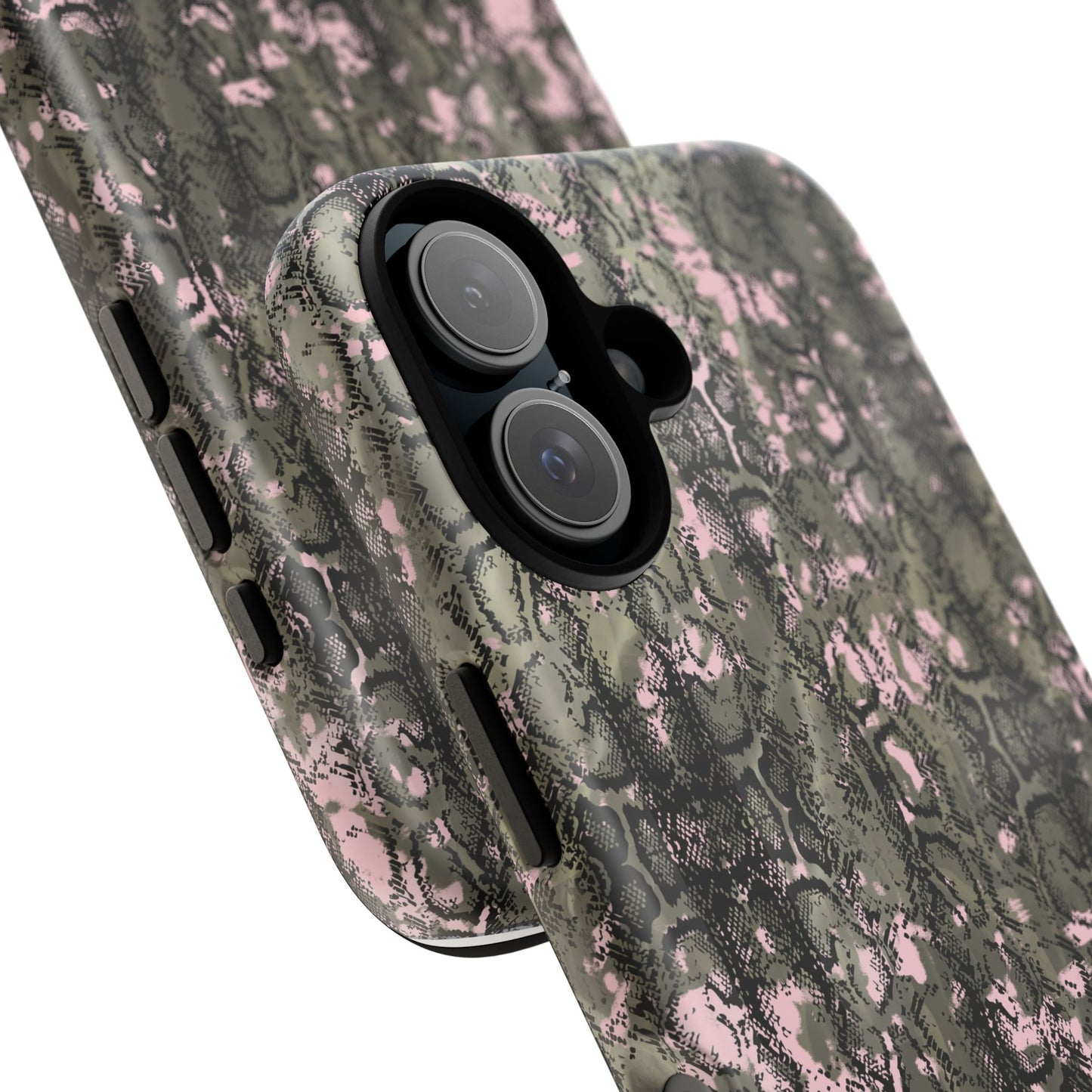 Camo Snake Pattern Phone Case – Rugged Protection Meets Bold Style  Turn heads while protecting your phone with this fierce camo snake pattern case—where urban edge meets outdoor grit.