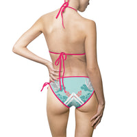 Tropical Print Women's Bikini Swimsuit - Beach Ready Swimwear