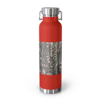 Stylish Copper Vacuum Insulated Bottle, 22oz - Trendy Snakeskin Design