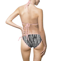 Stylish Zebra Print Bikini Swimsuit for Women – Perfect for Beach Days & Pool Parties