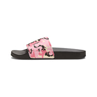 Stylish Women's Removable-Strap Sandals - Trendy Pink Camo Design