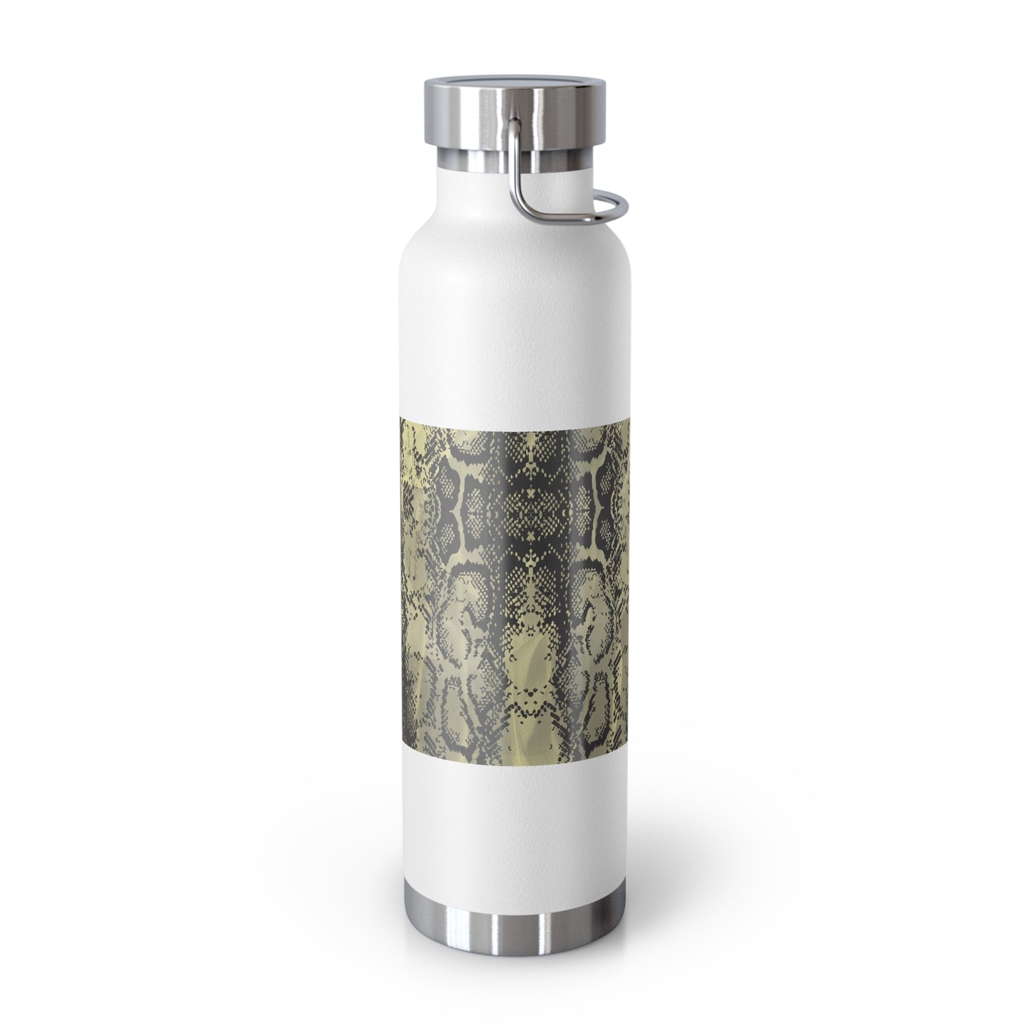 Stylish Snake Print Insulated Water Bottle - 22oz Copper Vacuum Flask
