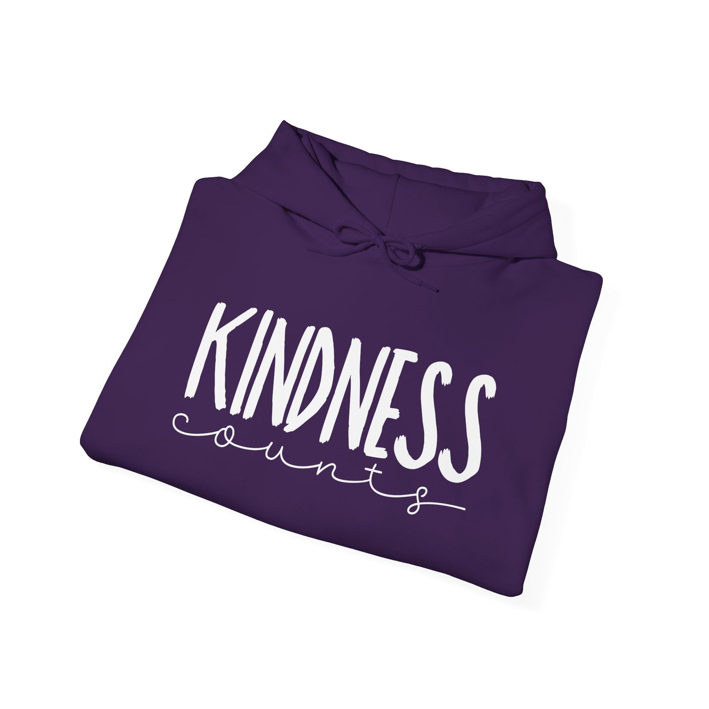 Motivational Hooded Sweatshirt - "Kindness" - Gifts for Fitness Enthusiasts, Cozy Casual Wear, Inspirational