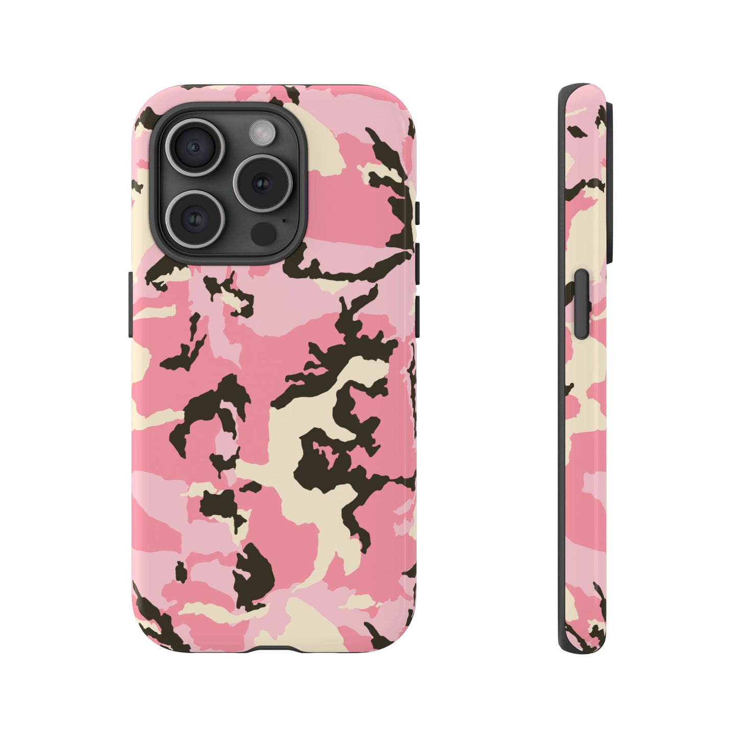 Stylish Pink Camouflage Phone Case – Tough Cases for Trendsetters