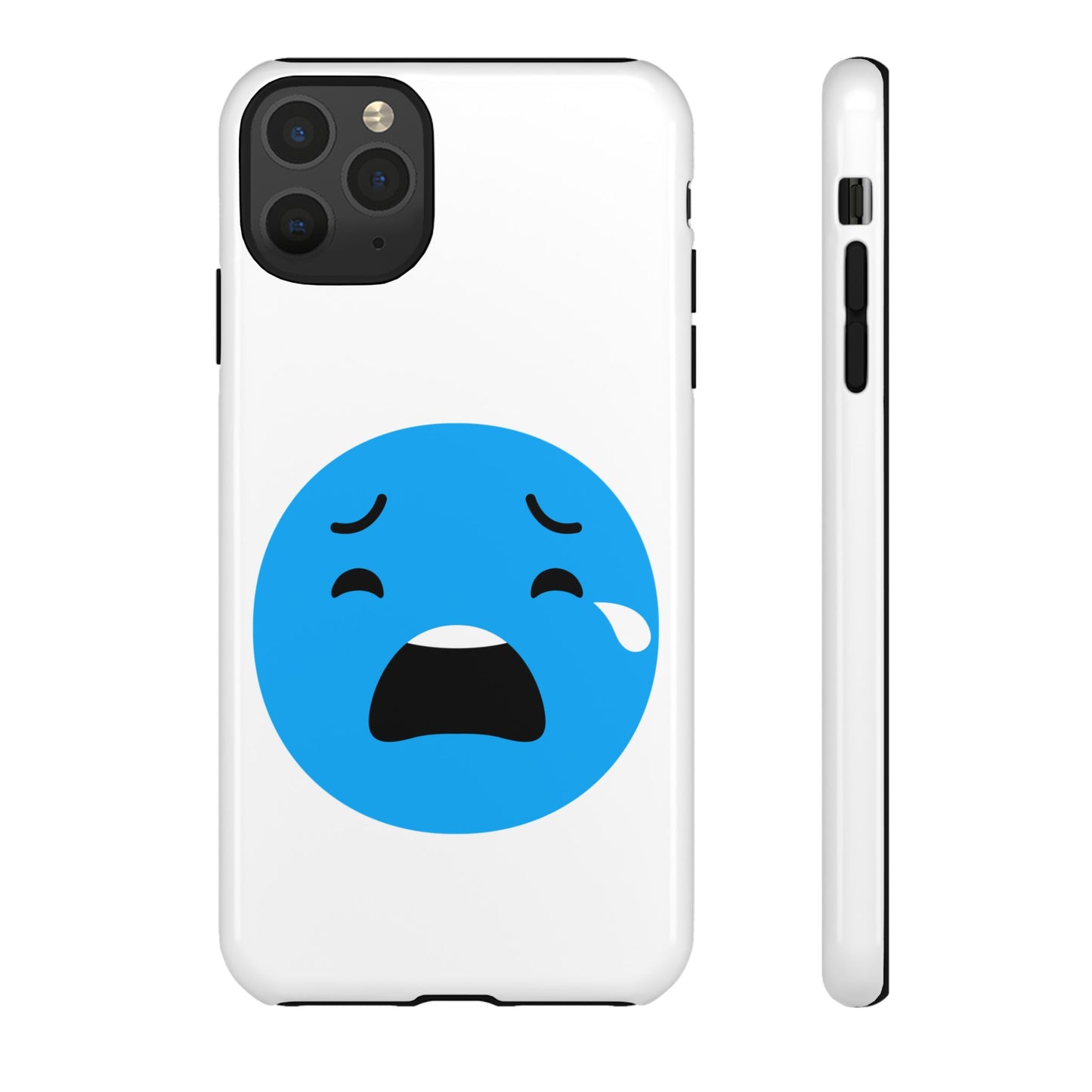 Funny Sad Face Phone Case - Tough and Stylish