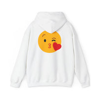 Kiss Emoji Hooded Sweatshirt | Unisex Heavy Blend™