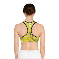 Vibrant Patterned Sports Bra for Active Women
