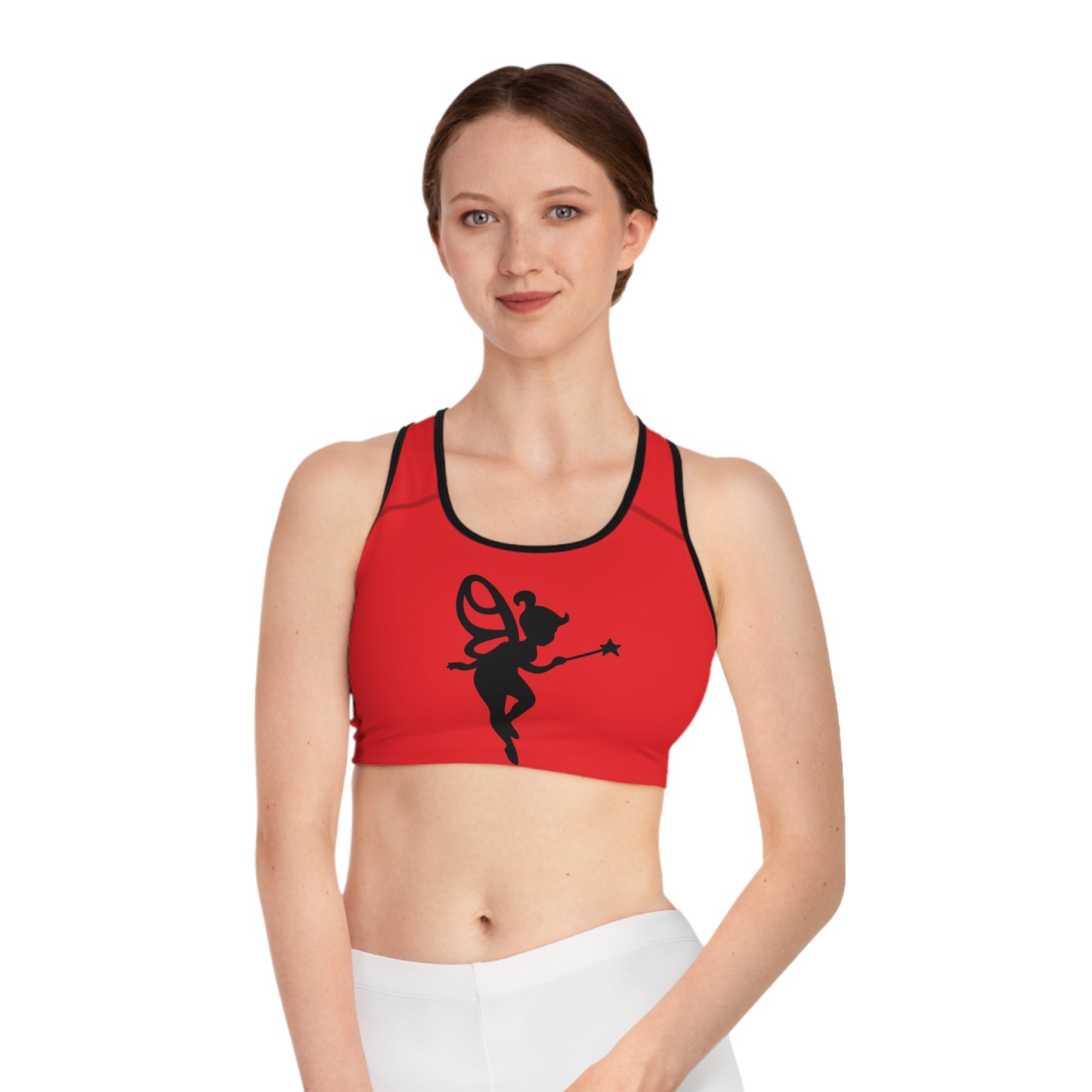 Red Fantasy Fairy Sports Bra – Stylish and Comfortable Activewear