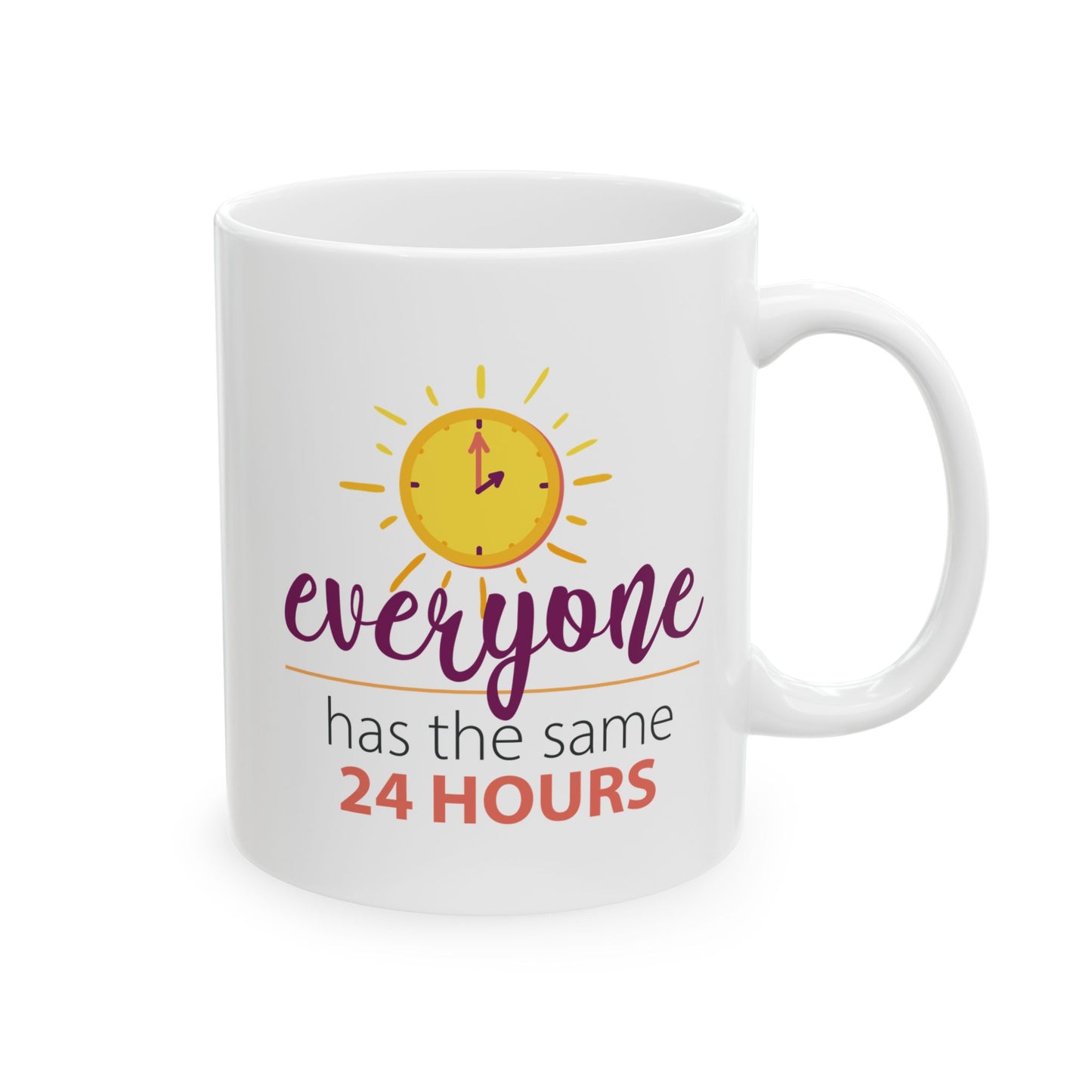 Sunshine Ceramic Mug, Coffee Cup for Morning Motivation, Gift for Friends, Inspirational Quote, Self-Care Reminder