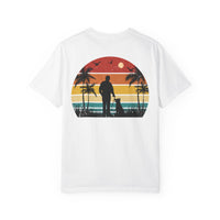 Sunset Silhouette Unisex T-Shirt, Perfect for Nature Lovers, Pet Owners, Casual Days, Summer Outings, Gift for Him or Her