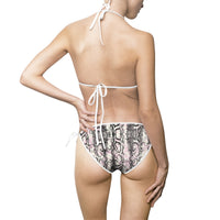 Stylish Women's Snakeskin Bikini Swimsuit - Perfect for Beach Days and Summer Fun