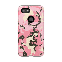 Stylish Tough Phone Case – Pink Camo Design for Bold Protection  Make a statement while keeping your phone safe with this eye-catching pink camouflage case that blends fashion with durability.