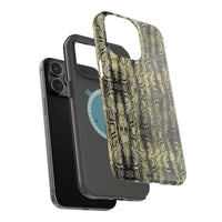 Stylish Snake Skin Magnetic Tough Case - Durable Protection for Your Phone
