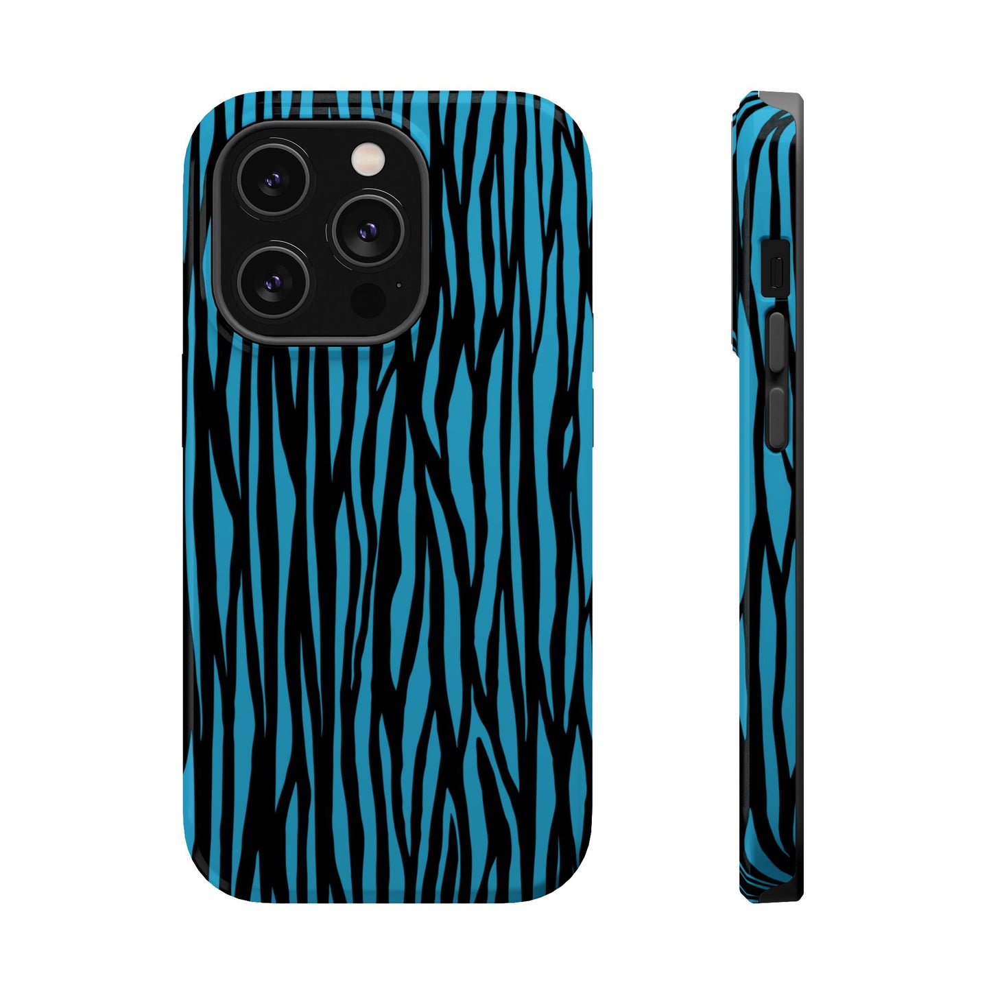 Zebra Print Magnetic Tough Case for iPhone - Durable & Stylish Phone Protection