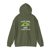 This Girl Loves Her Army Man Hoodie, Military Sweatshirt, Unisex Army Merchandise, Gifts for Military Spouses, Patriotic