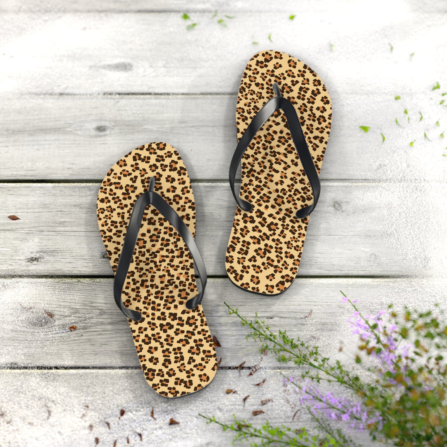 Leopard Print Flip Flops for Summer Vibes
