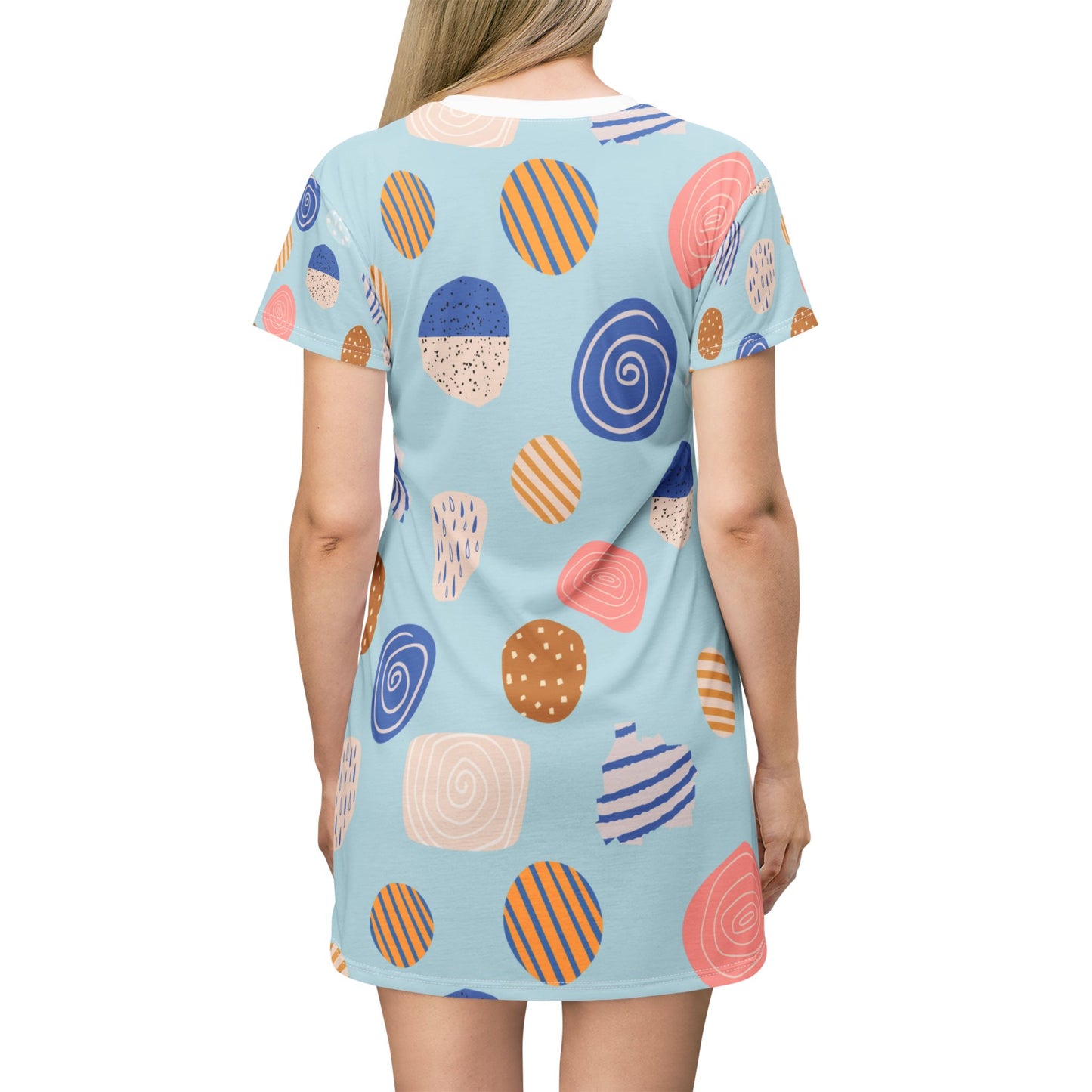 Colorful Abstract T-Shirt Dress for Casual Summer Vibes