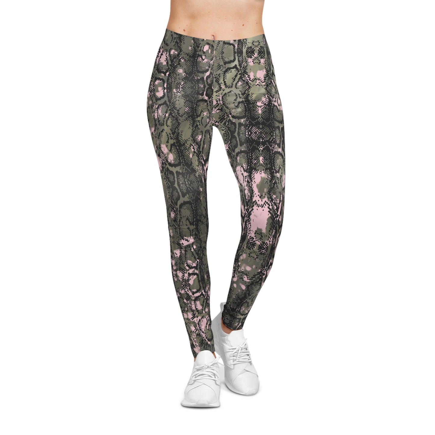 Stylish Snake Print Leggings for Women - Casual Comfort and Trendy Vibes