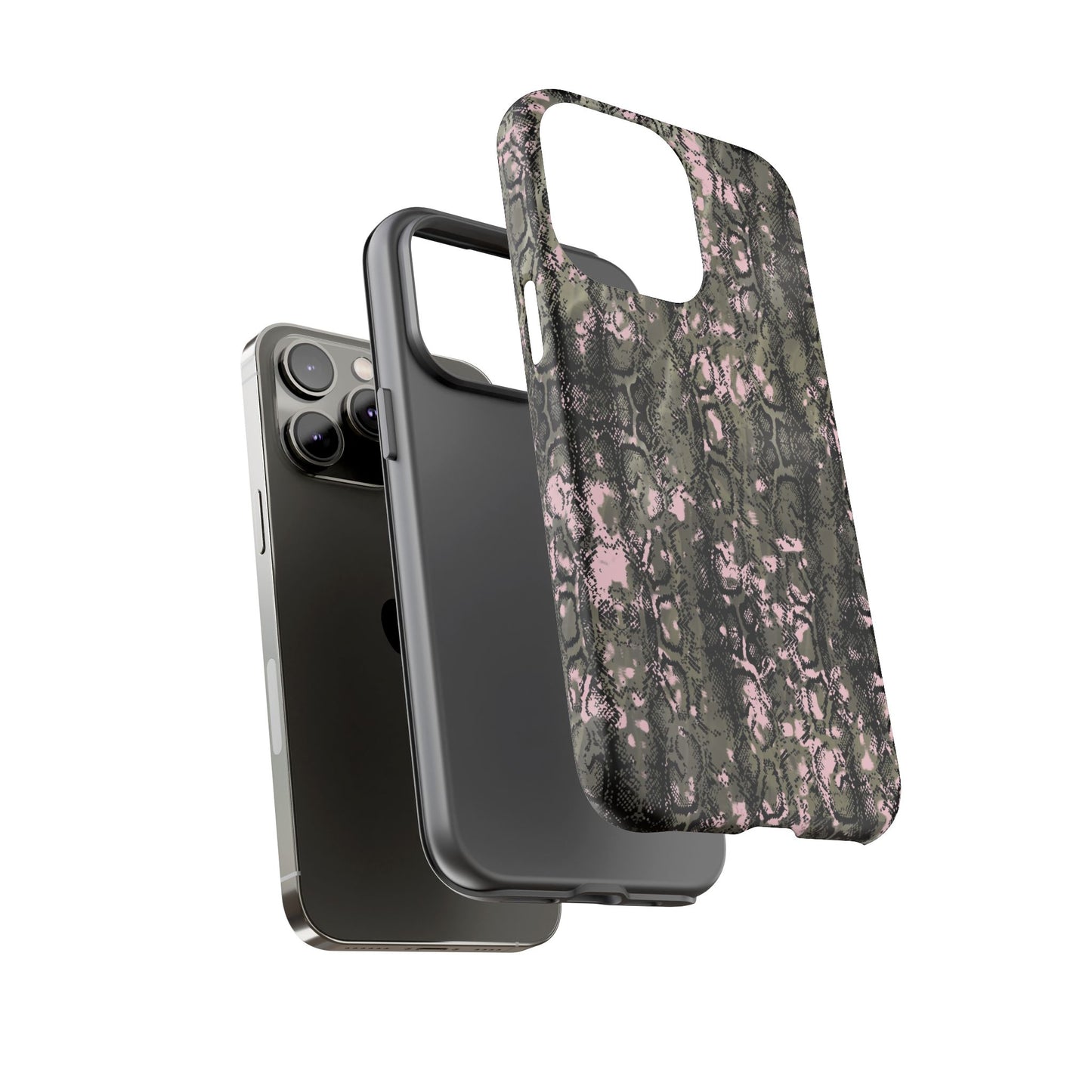 Stylish Snake Print Phone Case for Tough Protection